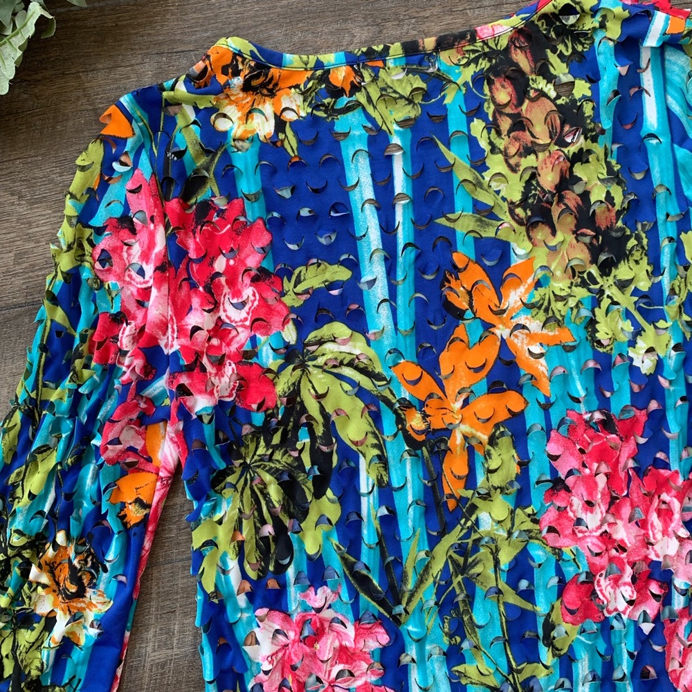 Nicole Marie Colorful Cutout Dress - Picture 6 of 8